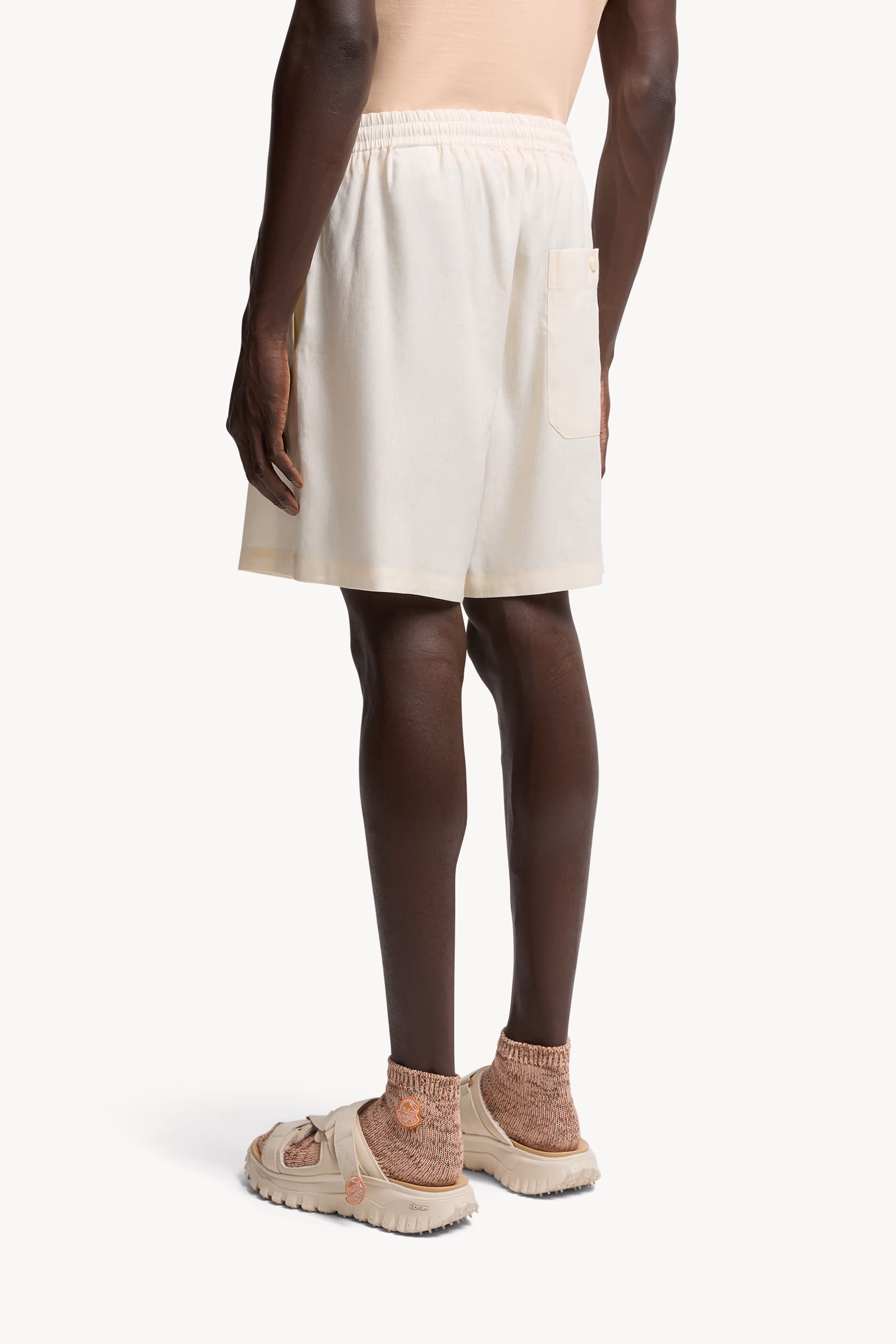 Moncler x Gilga Farm Designed by Donald Glover Linen Blend Shorts Men White Moncler 5